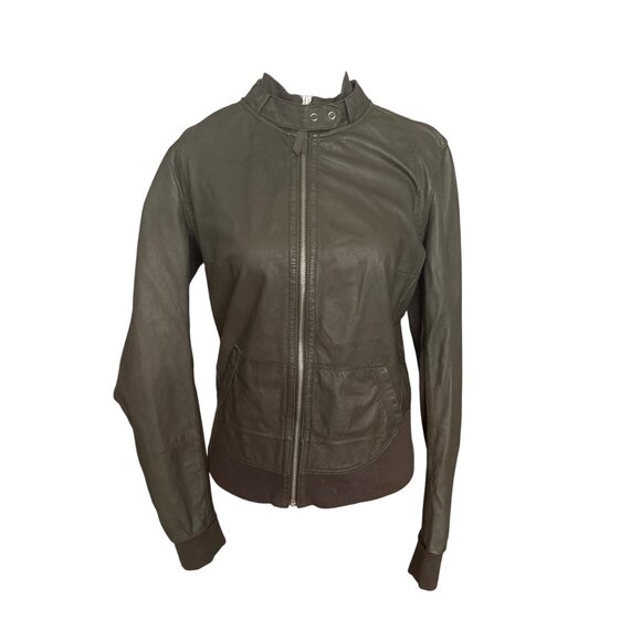 Brogden Jackets & Blazers - Brogden Womens Leather Jacket L Brown